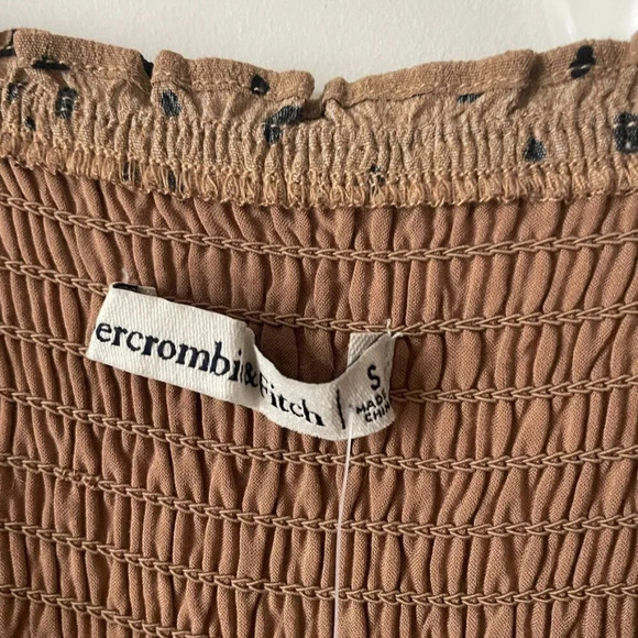 Abercrombie & Fitch Leopard Print Smocked Top  Jumpsuit NWT Size Small - Picture 6 of 8